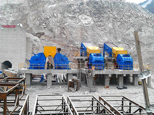 贵州年产300万吨石料生产线反击破调试